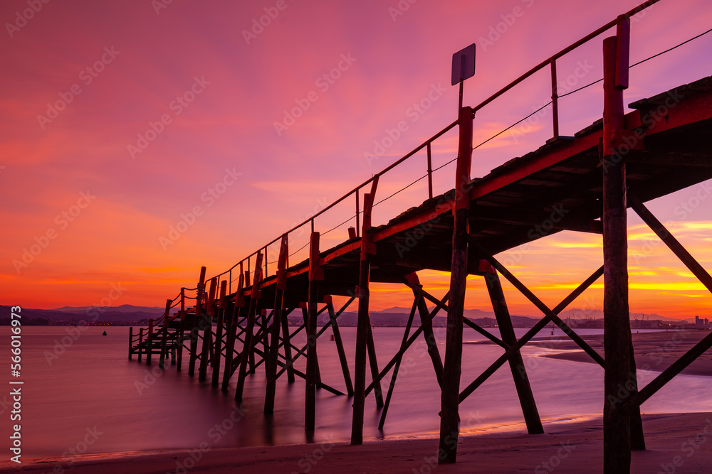 Fototapeta premium sunset on the beach