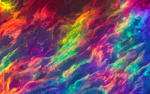 Color smoke clouds nebula Generative AI