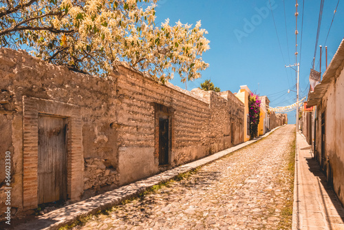 Ruinas de exhaciendas mineras en Mineral de Pozos, Guanajuato, México 
