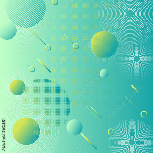 Modern abstract background with halftone elements composed of geometric shapes and lines