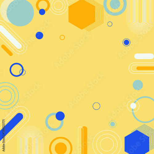 Modern abstract background with halftone elements composed of geometric shapes and lines