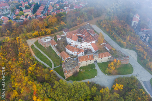 Historical citadel of Brasov on Straja hill photo