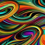 Abstract Background Illustration with Waves