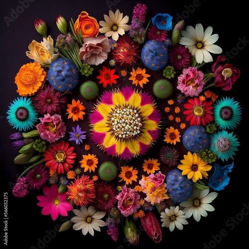 bouquet of colorful flowers