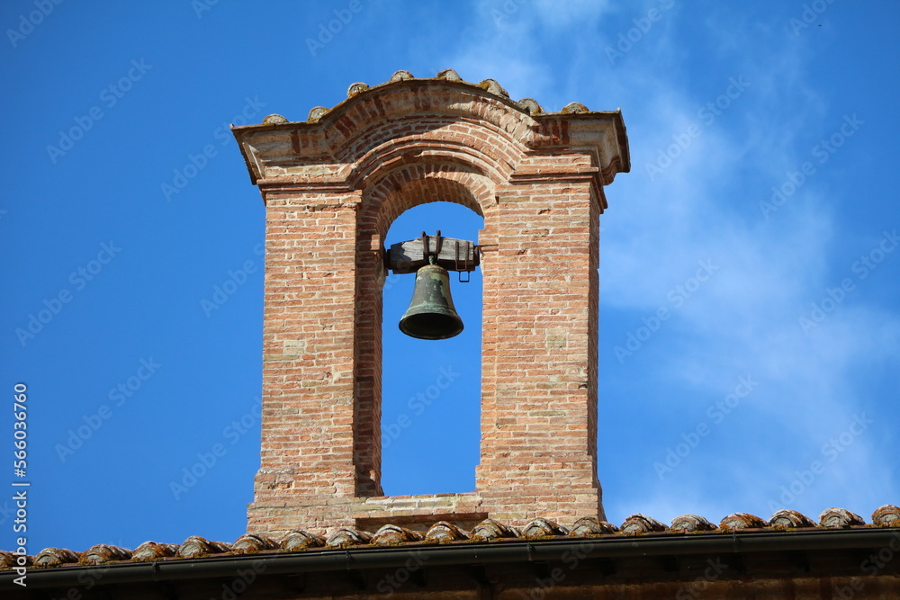 Church bell in Spello, Umbria Italy