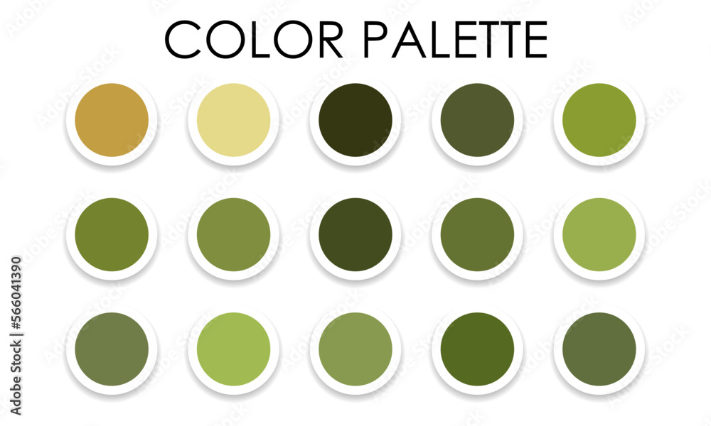 Multicolored color palette 2023. Vector illustration