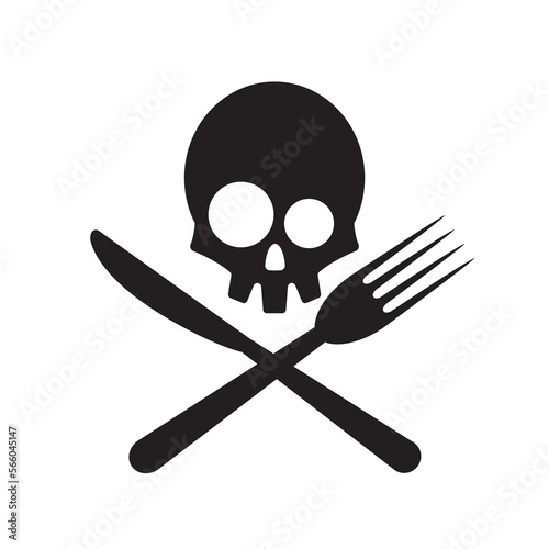 Cook pirate kitchen flag vector