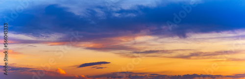 sunset sky with clouds background © Edgar Martirosyan