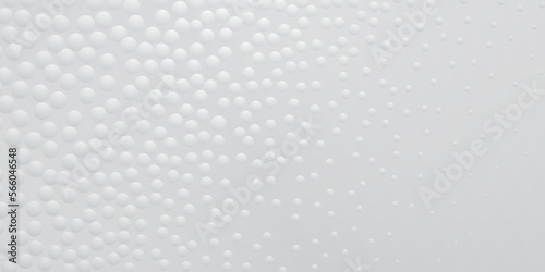 Abstract background in white colors with many convex small circles