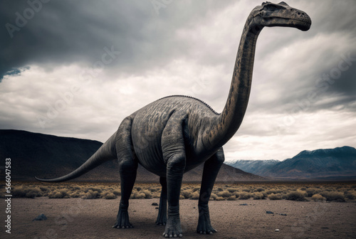 Diplodocus dinosaur. Generative AI © WILD HARE