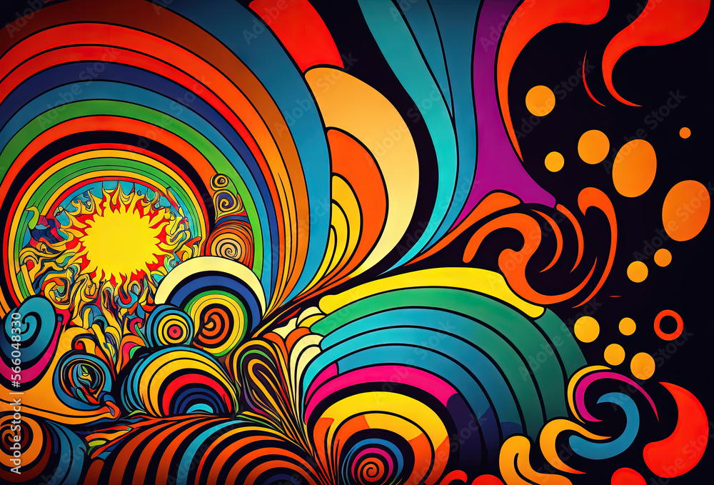 Groovy psychedelic background Groovy psychedelic background