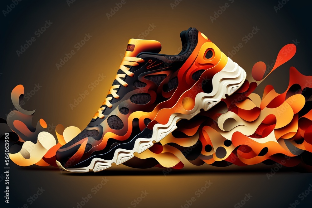 Abstract sneakers
