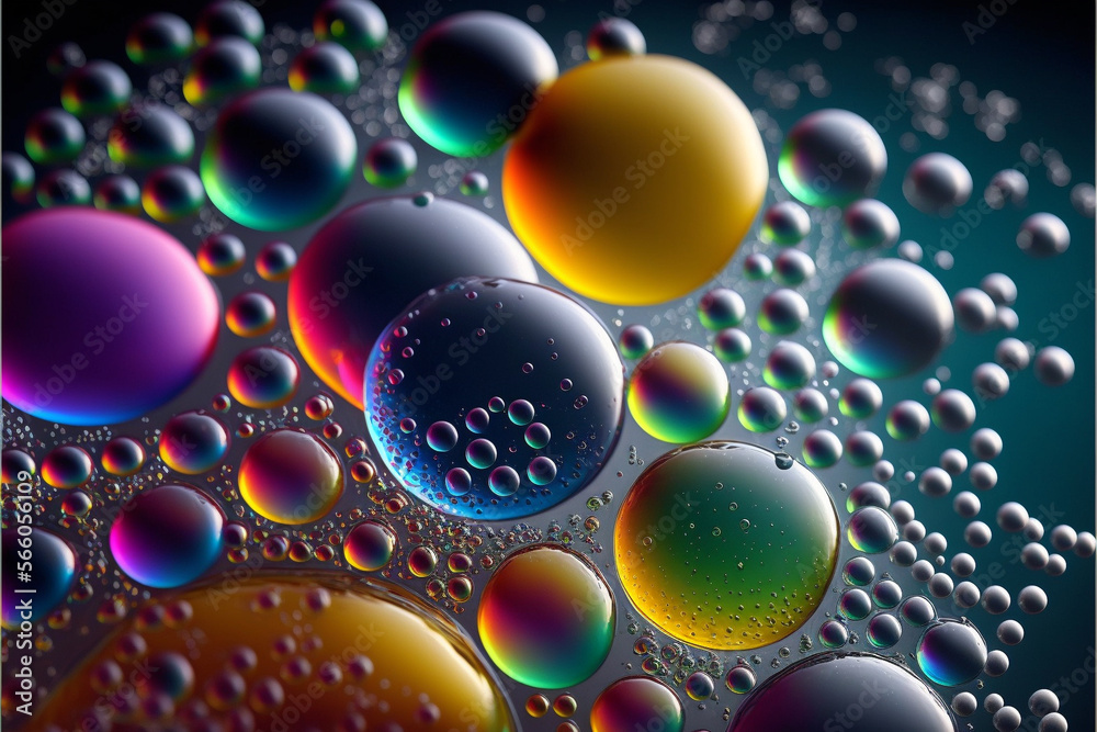 Colorful Water Bubbles Colorful Water Bubbles