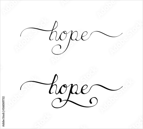 Hope Hand Drawn Pen Ink Style M_2301001