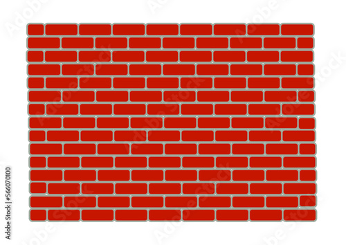 ziegelwand aus roten backsteinen und hellen fugen