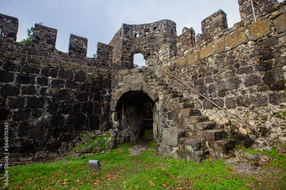 Old byzantine Gonio Aphsaros medieval fortress, Batumi, Georgia