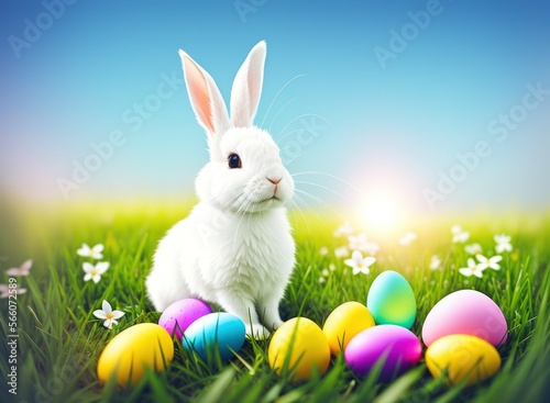 A rabbit with easter eggs © Cad3D.Expert