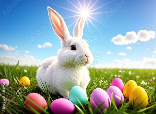A rabbit with easter eggs © Cad3D.Expert