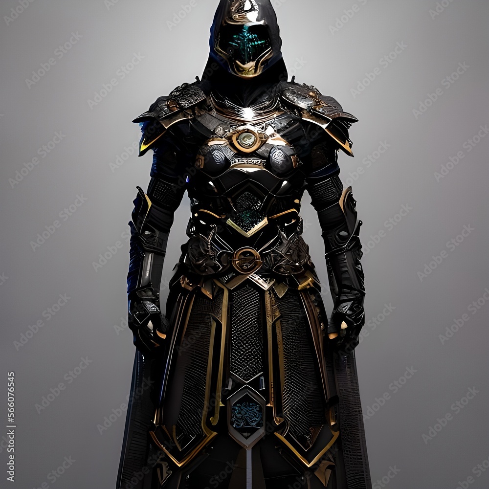 Crypto knight standing alone for battle Crypto knight standing alone for battle