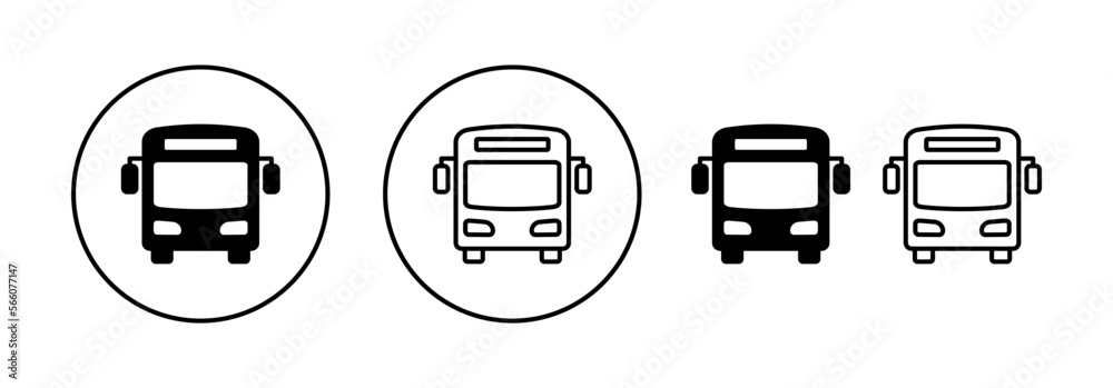 Bus icon vector for web and mobile app. bus sign and symbol. transport symbol Bus icon vector for web and mobile app. bus sign and symbol. transport symbol