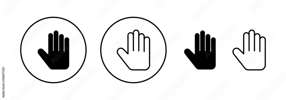 Hand icon vector for web and mobile app. hand sign and symbol. hand gesture Hand icon vector for web and mobile app. hand sign and symbol. hand gesture