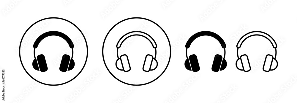 Headphone icon vector for web and mobile app. headphone sign and symbol Headphone icon vector for web and mobile app. headphone sign and symbol