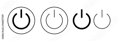 Power icon vector for web and mobile app. Power Switch sign and symbol. Electric power