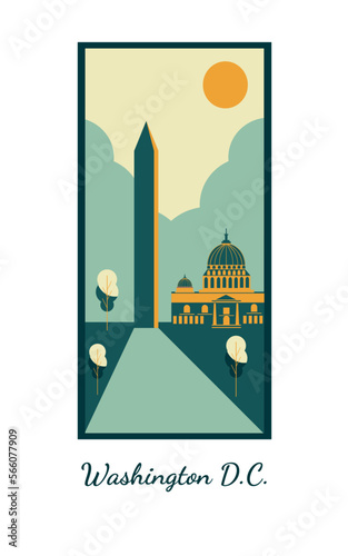 Washington DC illustration 