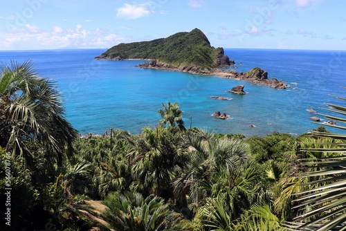 坊野間県立自然公園　沖秋目島の風景