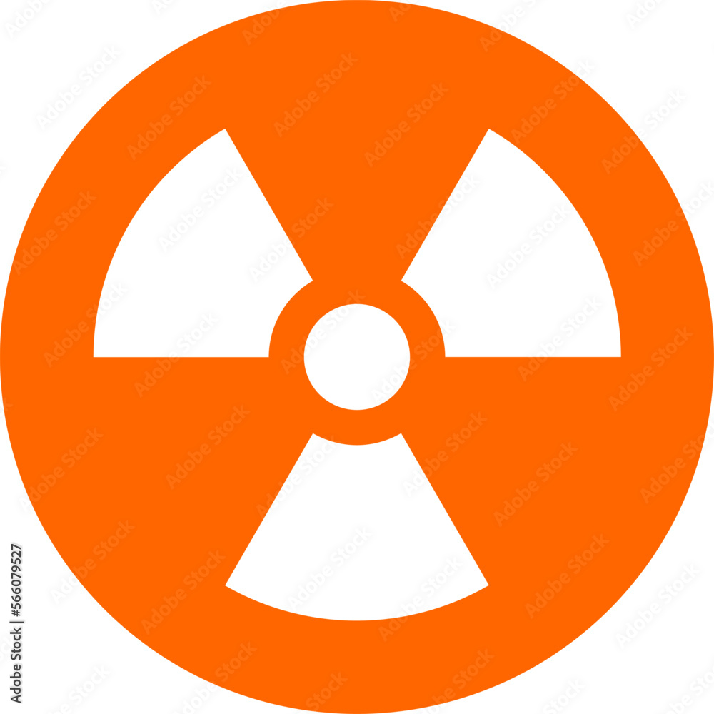 Nuclear Hazard Ionizing Radiation Danger Trefoil Sign Symbol Icon. Vector Image. Nuclear Hazard Ionizing Radiation Danger Trefoil Sign Symbol Icon. Vector Image.