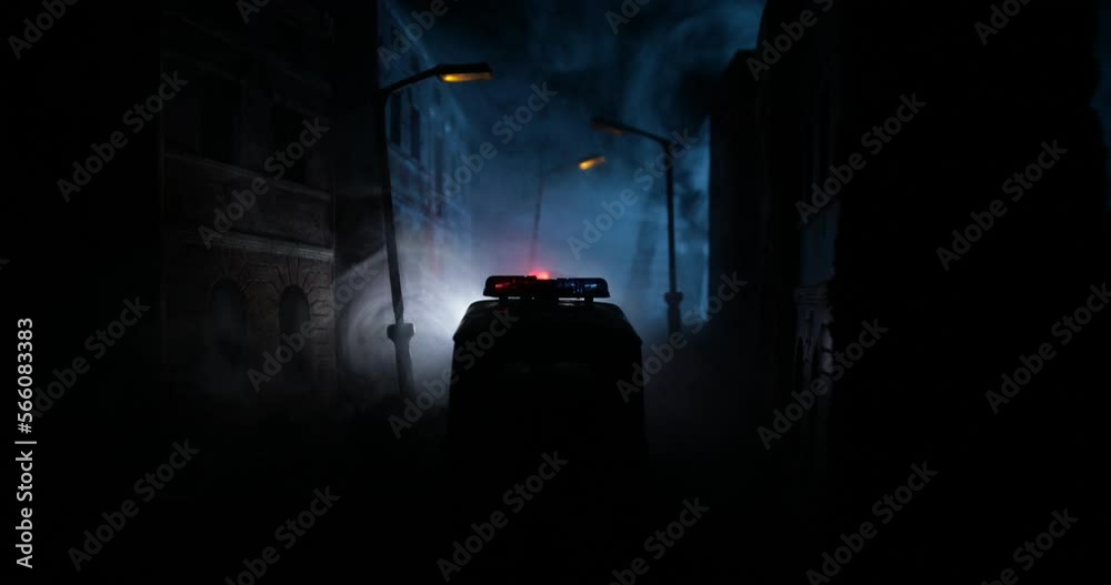 Police Raid Graphics Police raid at night and you are under arrest concept. Silhouette of ...