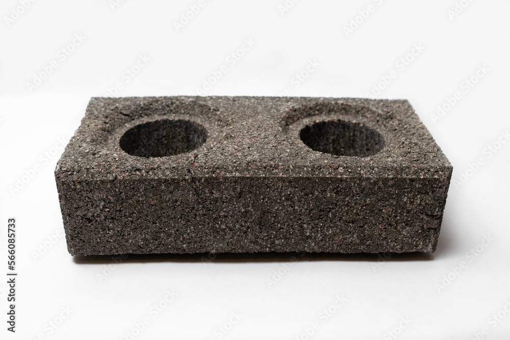 Strong brick on a white background Strong brick on a white background