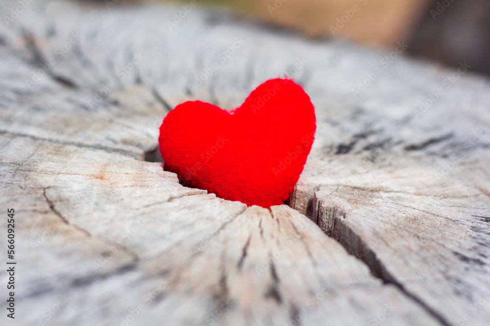 Valentine day hearts on wood background. concept day of love Valentine day hearts on wood background. concept day of love