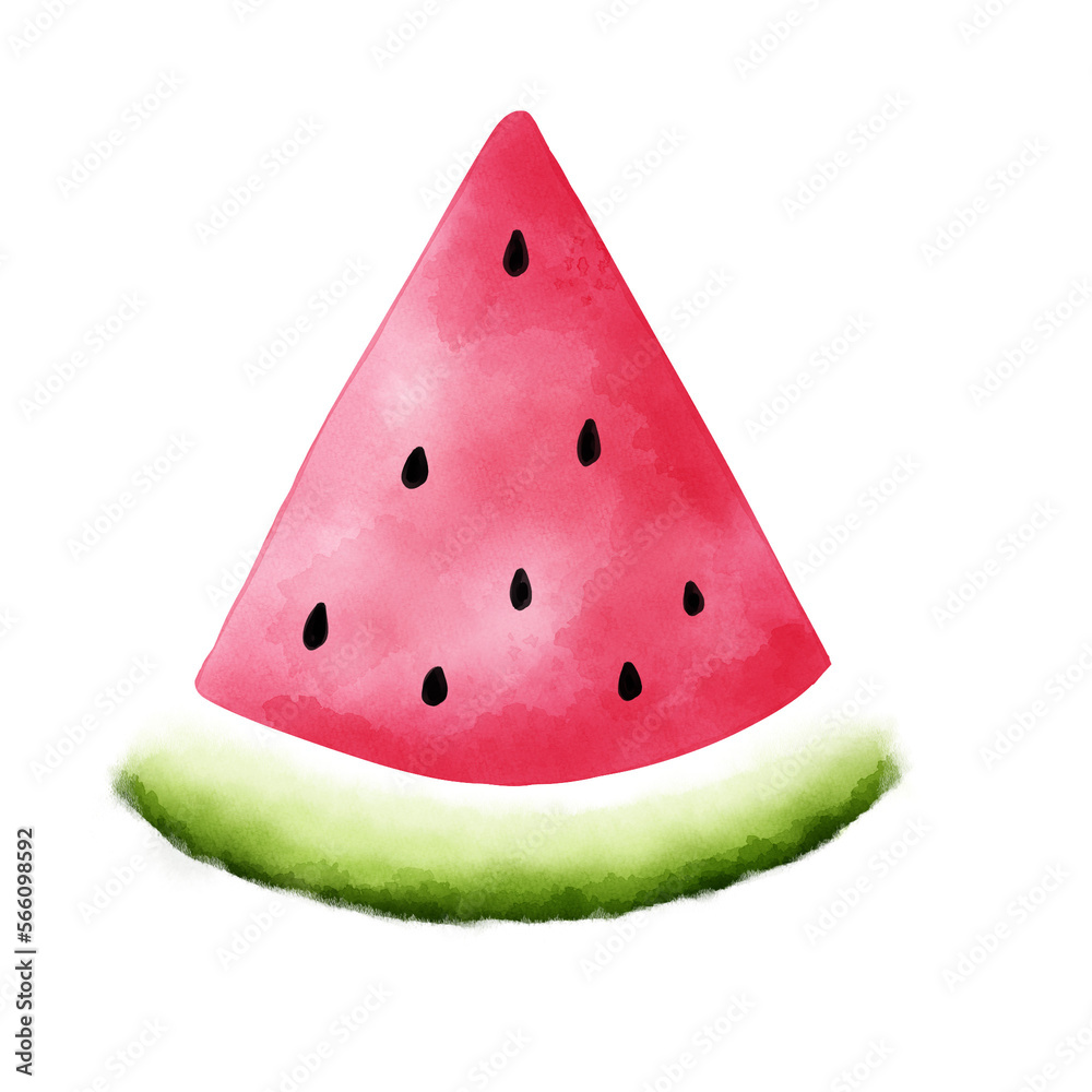 Watercolor watermelon drawing Watercolor watermelon drawing