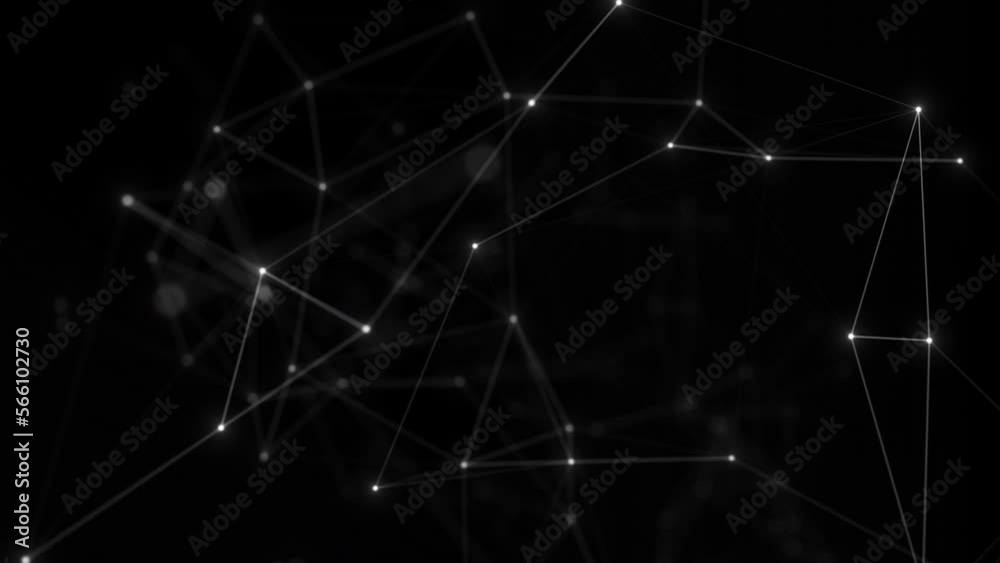 Abstract technology background from animated lines and dots. Looping seamless space geometrical backdrop Abstract technology background from animated lines and dots. Looping seamless space geometrical backdrop