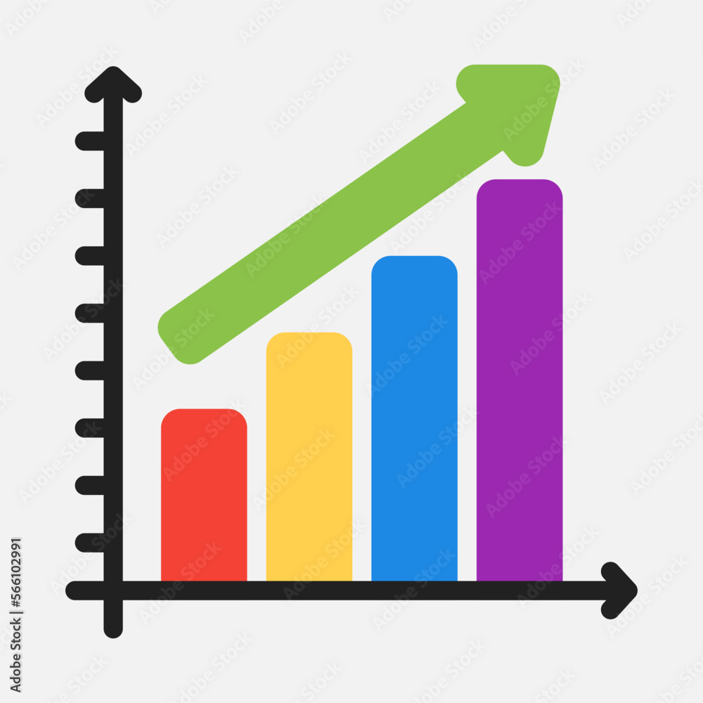 Profit icon in flat style, use for website mobile app presentation Profit icon in flat style, use for website mobile app presentation