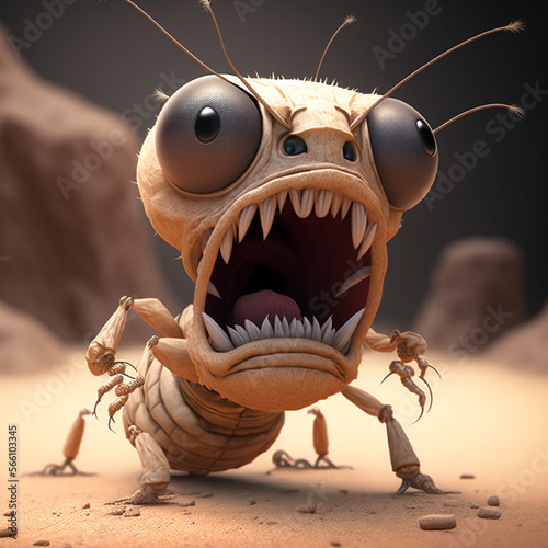 desert ant screaming angry generative AI