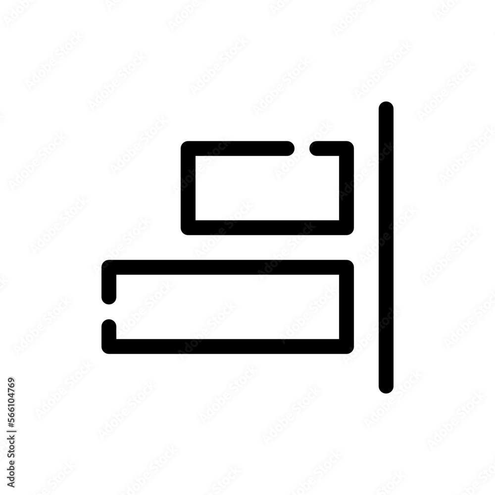 align right line icon align right line icon