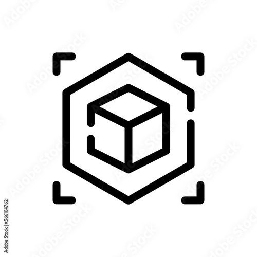 3d model line icon