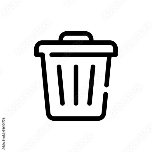 bin line icon