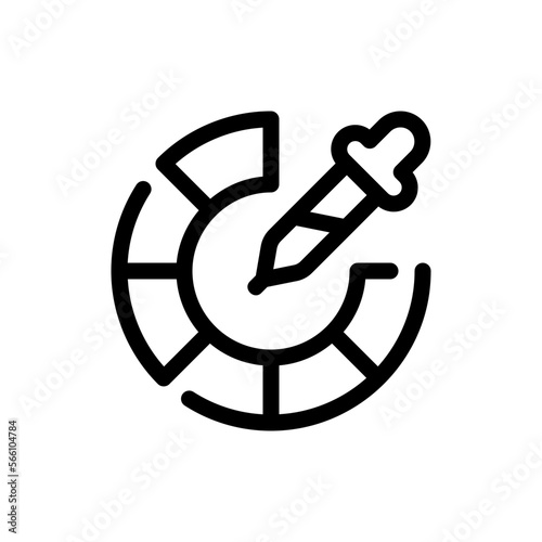color picker line icon