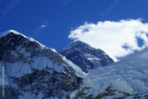 View of Mt. Everest from Everest Base Camp, Nepalese Himalayas. © Tenzin & Li