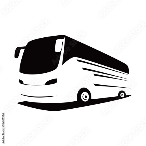bus silhouette design. travel transportation sign and symbol