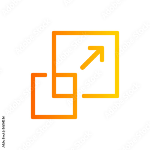 resize gradient icon