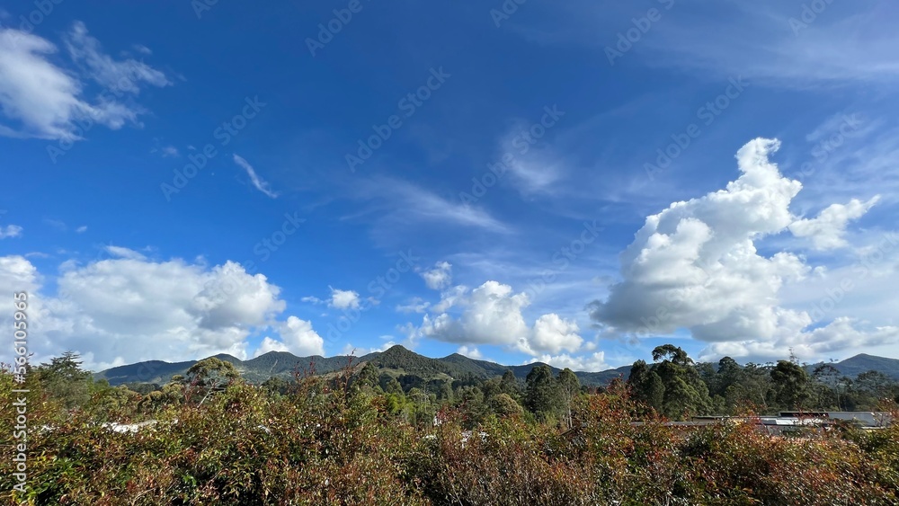 Fototapeta premium clouds over the mountains