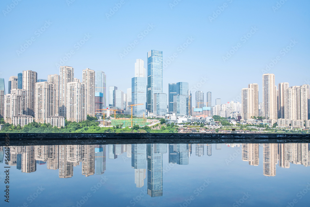 Architectural scenery of Jiangbei CBD in Chongqing, China