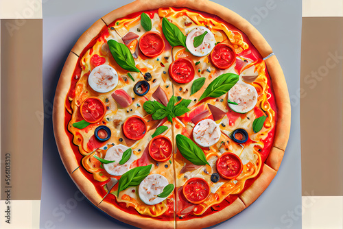 Special European Cuisine Pizza food