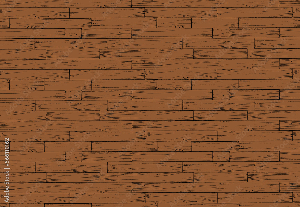 Obraz premium Seamless Wooden Planks Wall Background. Wood texture background Unique homegrown textures.