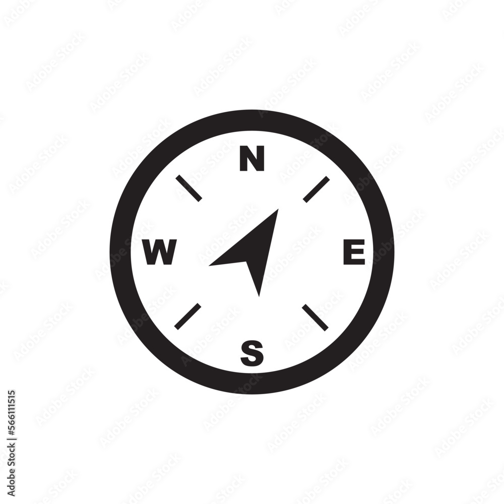 Compass sign icon, vector illustration Compass sign icon, vector illustration