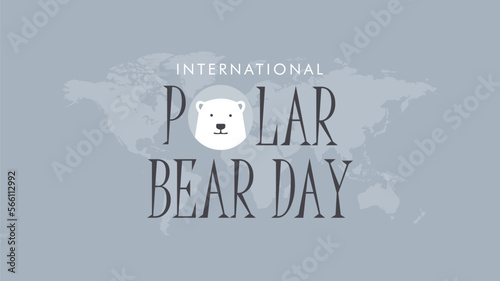 international polar bear day banner template